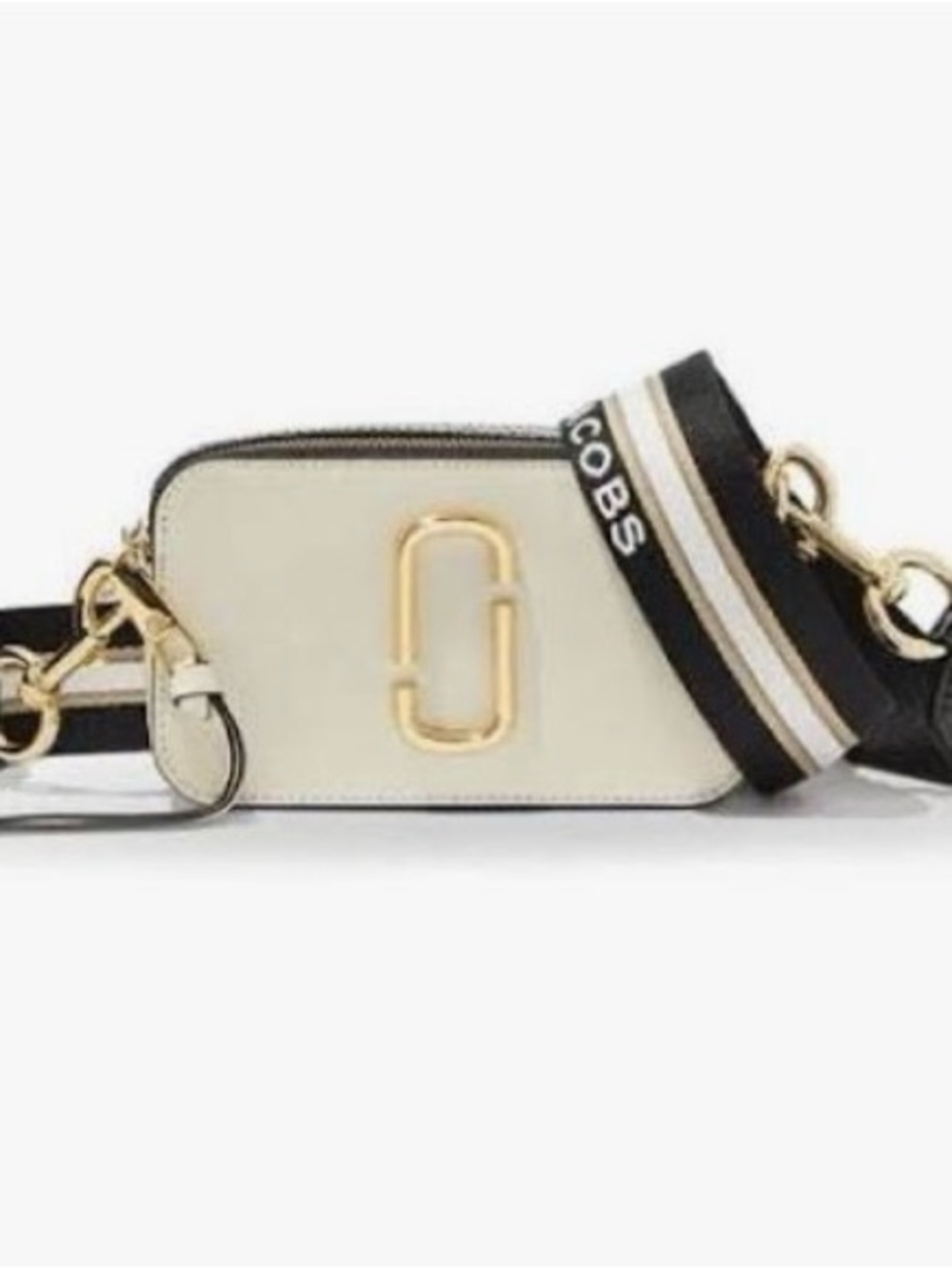 Marc Jacobs Cream Snapshot Camera Bag and dust bag